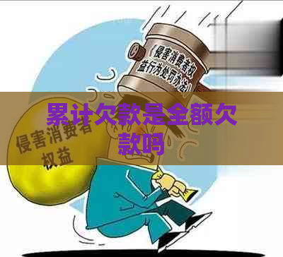 累计欠款是全额欠款吗