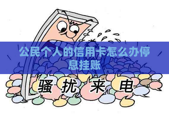 公民个人的信用卡怎么办停息挂账