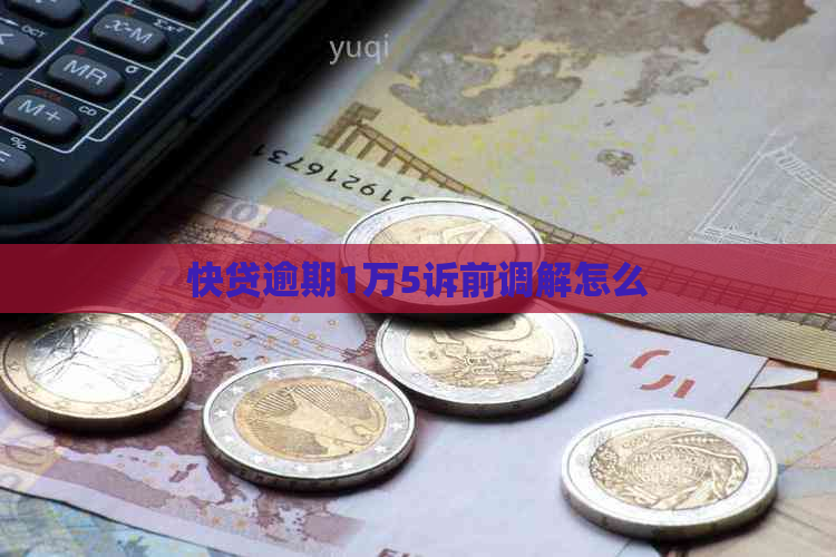 快贷逾期1万5诉前调解怎么
