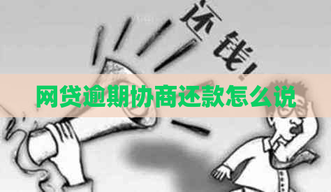 网贷逾期协商还款怎么说