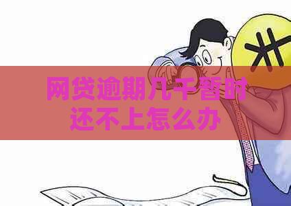 网贷逾期几千暂时还不上怎么办