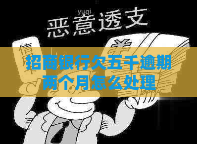 招商银行欠五千逾期两个月怎么处理