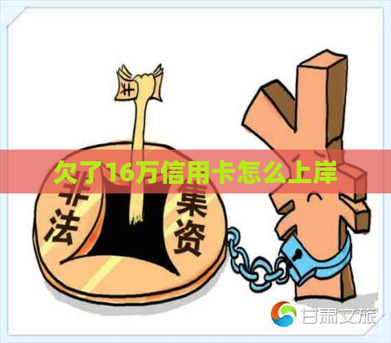 欠了16万信用卡怎么上岸