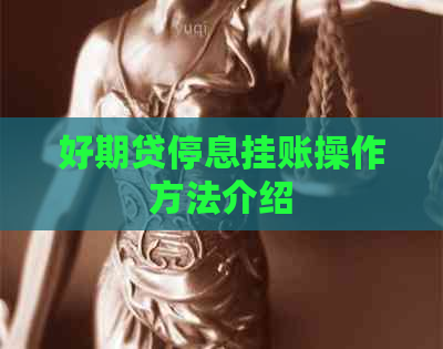 好期贷停息挂账操作方法介绍