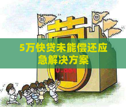 5万快贷未能偿还应急解决方案