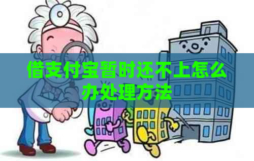 借支付宝暂时还不上怎么办处理方法