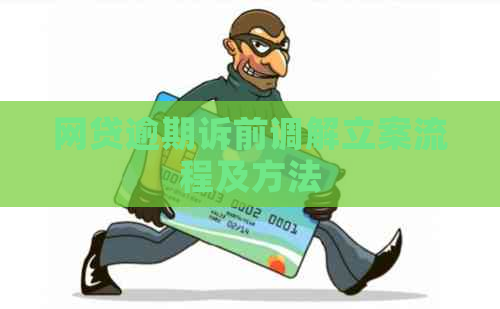 网贷逾期诉前调解立案流程及方法