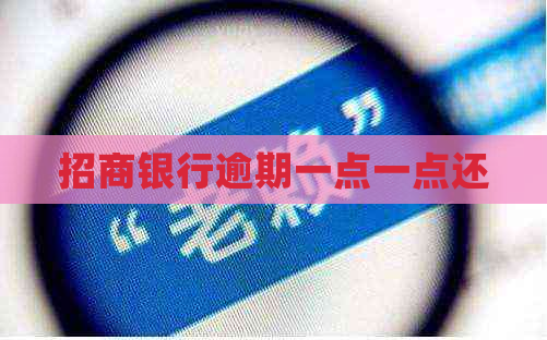 招商银行逾期一点一点还