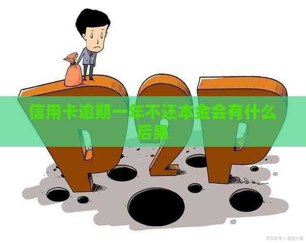 信用卡逾期一年不还本金会有什么后果