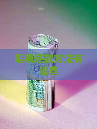 延期还款方法有哪些