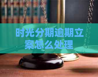 时光分期逾期立案怎么处理
