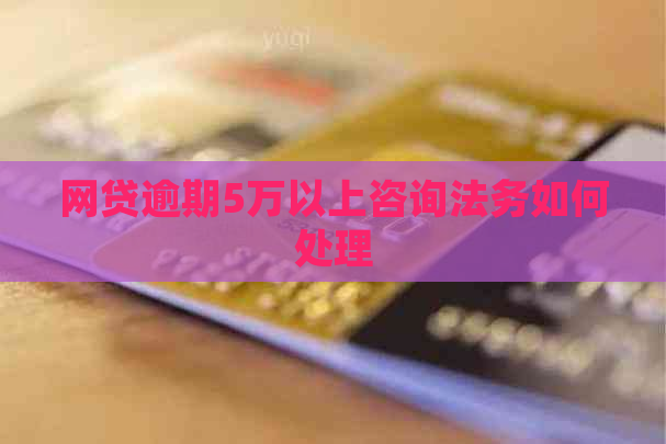 网贷逾期5万以上咨询法务如何处理