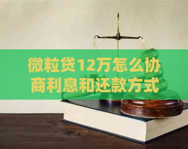 微粒贷12万怎么协商利息和还款方式