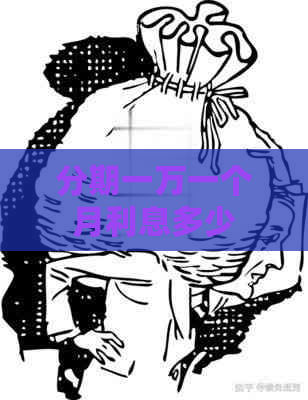 分期一万一个月利息多少