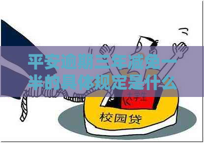 平安逾期三年减免一半的具体规定是什么
