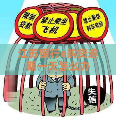 江苏银行e购贷逾期一天怎么办