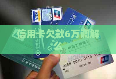 信用卡欠款6万调解么