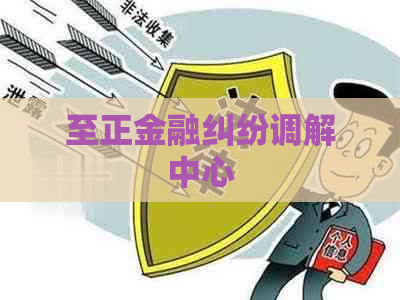 至正金融纠纷调解中心