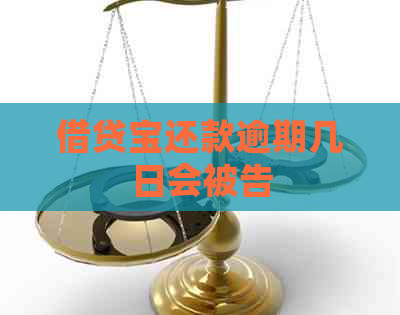 借贷宝还款逾期几日会被告