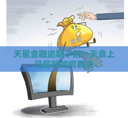 天星金融逾期不到一天会上吗如何解决