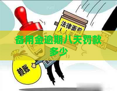 备用金逾期八天罚款多少