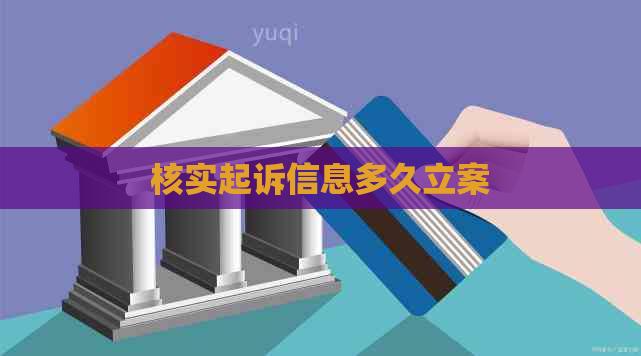 核实起诉信息多久立案