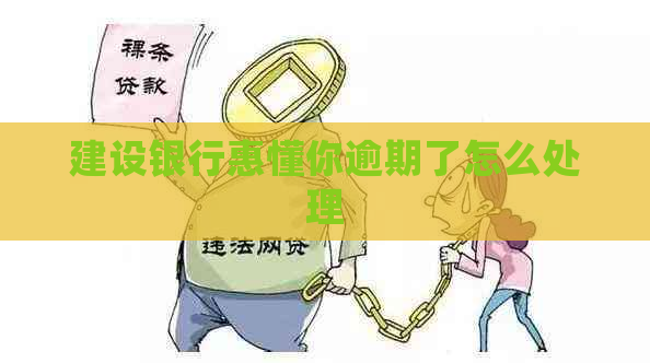 建设银行惠懂你逾期了怎么处理