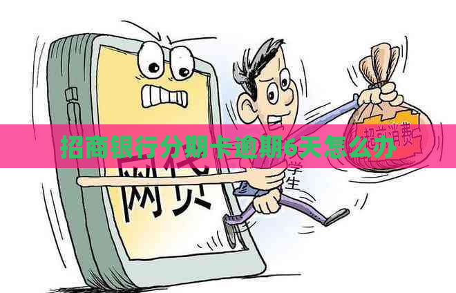 招商银行分期卡逾期6天怎么办