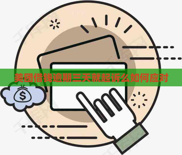 美团借钱逾期三天就起诉么如何应对