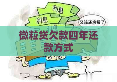 微粒贷欠款四年还款方式