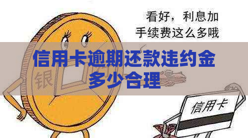 信用卡逾期还款违约金多少合理