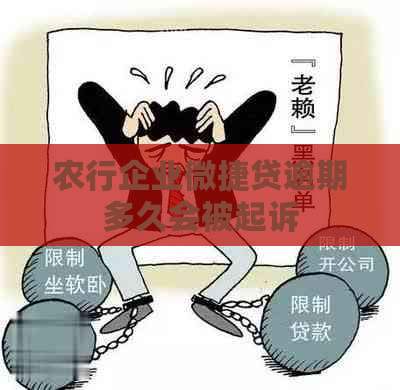 农行企业微捷贷逾期多久会被起诉