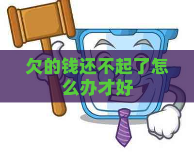 欠的钱还不起了怎么办才好