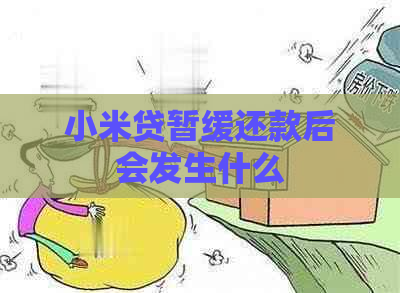 小米贷暂缓还款后会发生什么