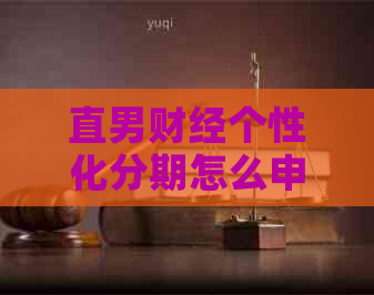 直男财经个性化分期怎么申请