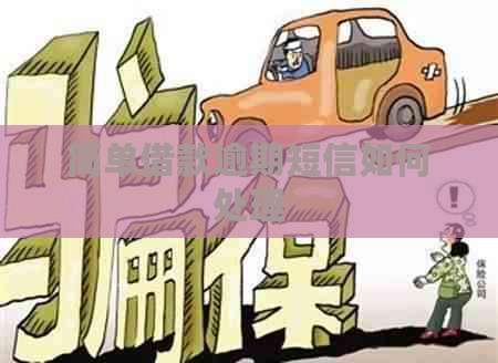 简单借款逾期短信如何处理
