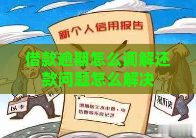 借款逾期怎么调解还款问题怎么解决