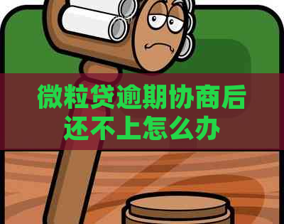 微粒贷逾期协商后还不上怎么办