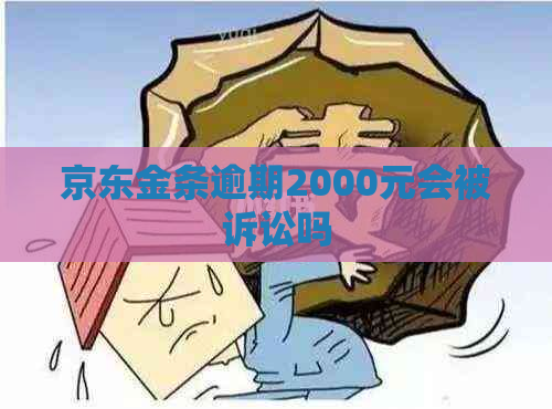 京东金条逾期2000元会被诉讼吗
