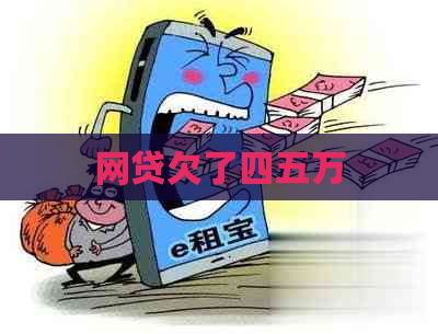 网贷欠了四五万