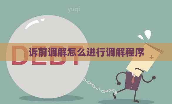 诉前调解怎么进行调解程序