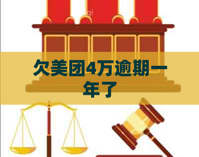 欠美团4万逾期一年了