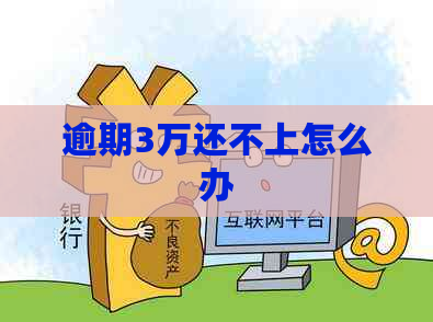逾期3万还不上怎么办