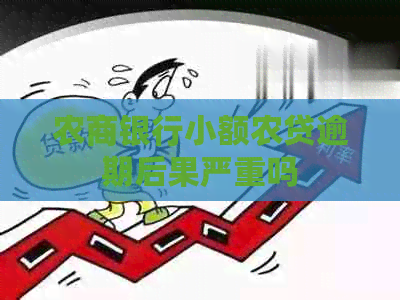 农商银行小额农贷逾期后果严重吗