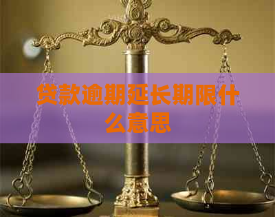 贷款逾期延长期限什么意思