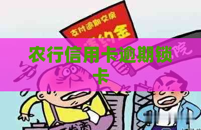 农行信用卡逾期锁卡