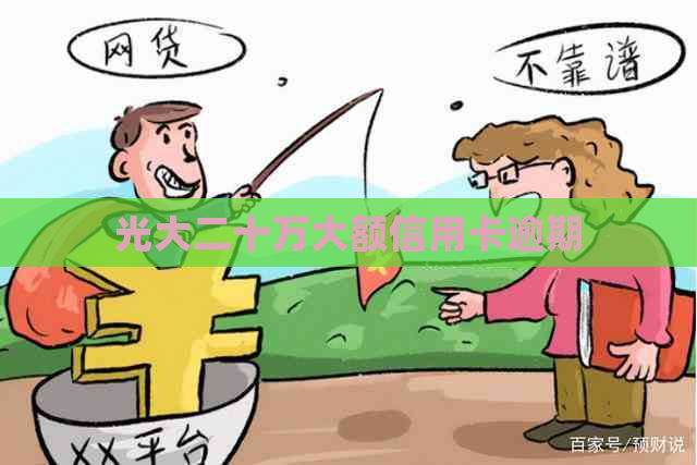 光大二十万大额信用卡逾期