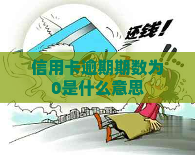 信用卡逾期期数为0是什么意思