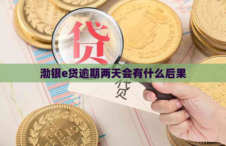 渤银e贷逾期两天会有什么后果