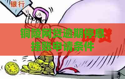 铜陵网贷逾期停息挂账申请条件